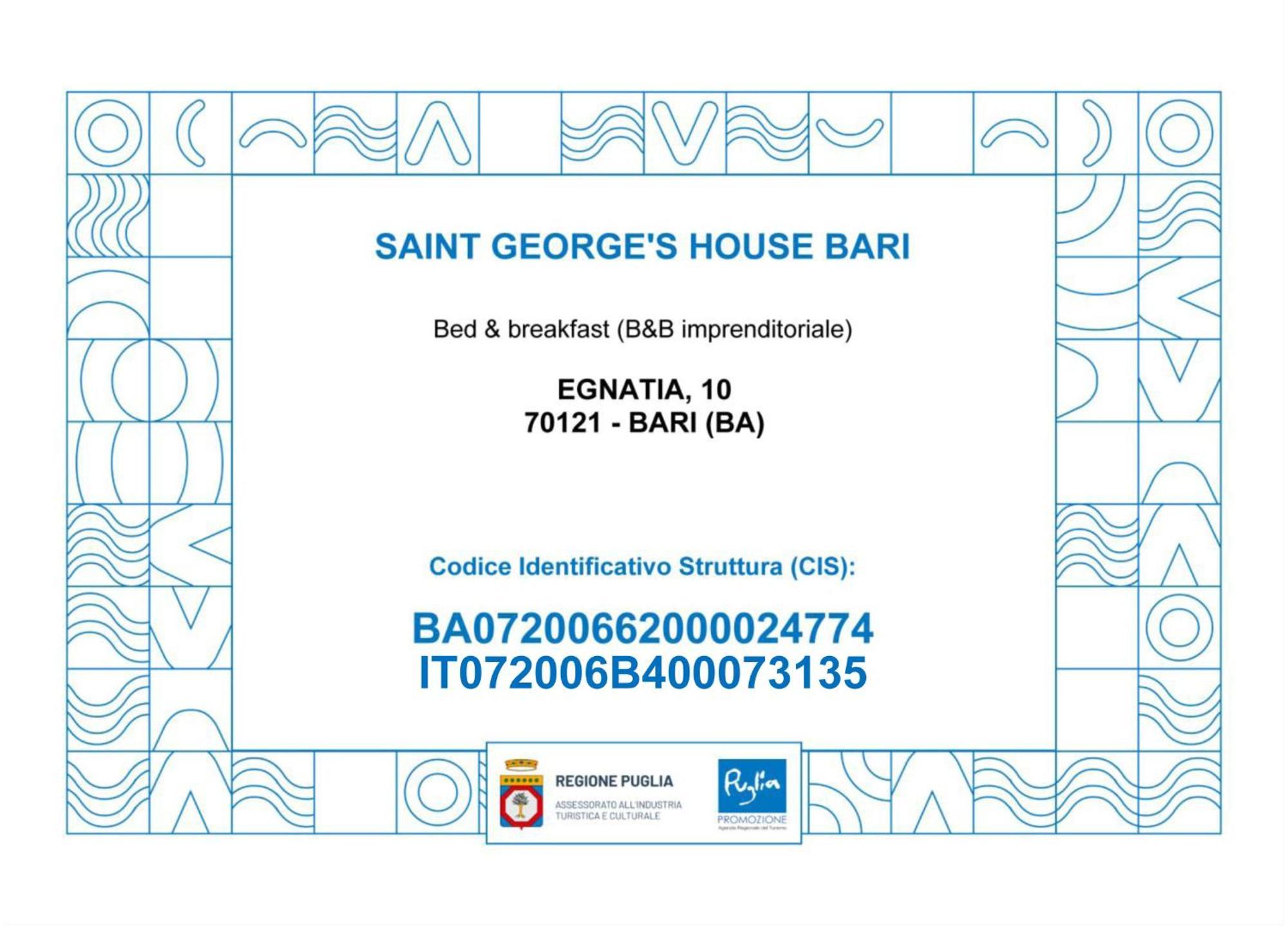 Saint George'S House Bari Leilighet Eksteriør bilde